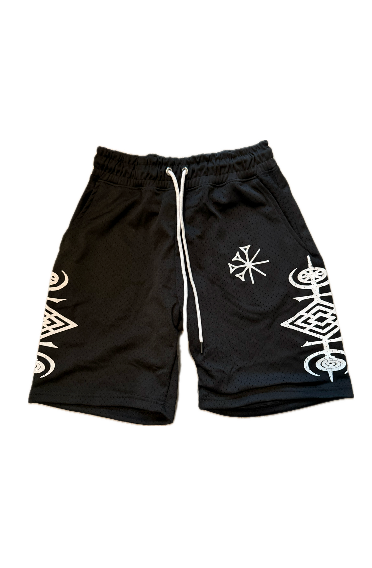 Black Mesh Shorts