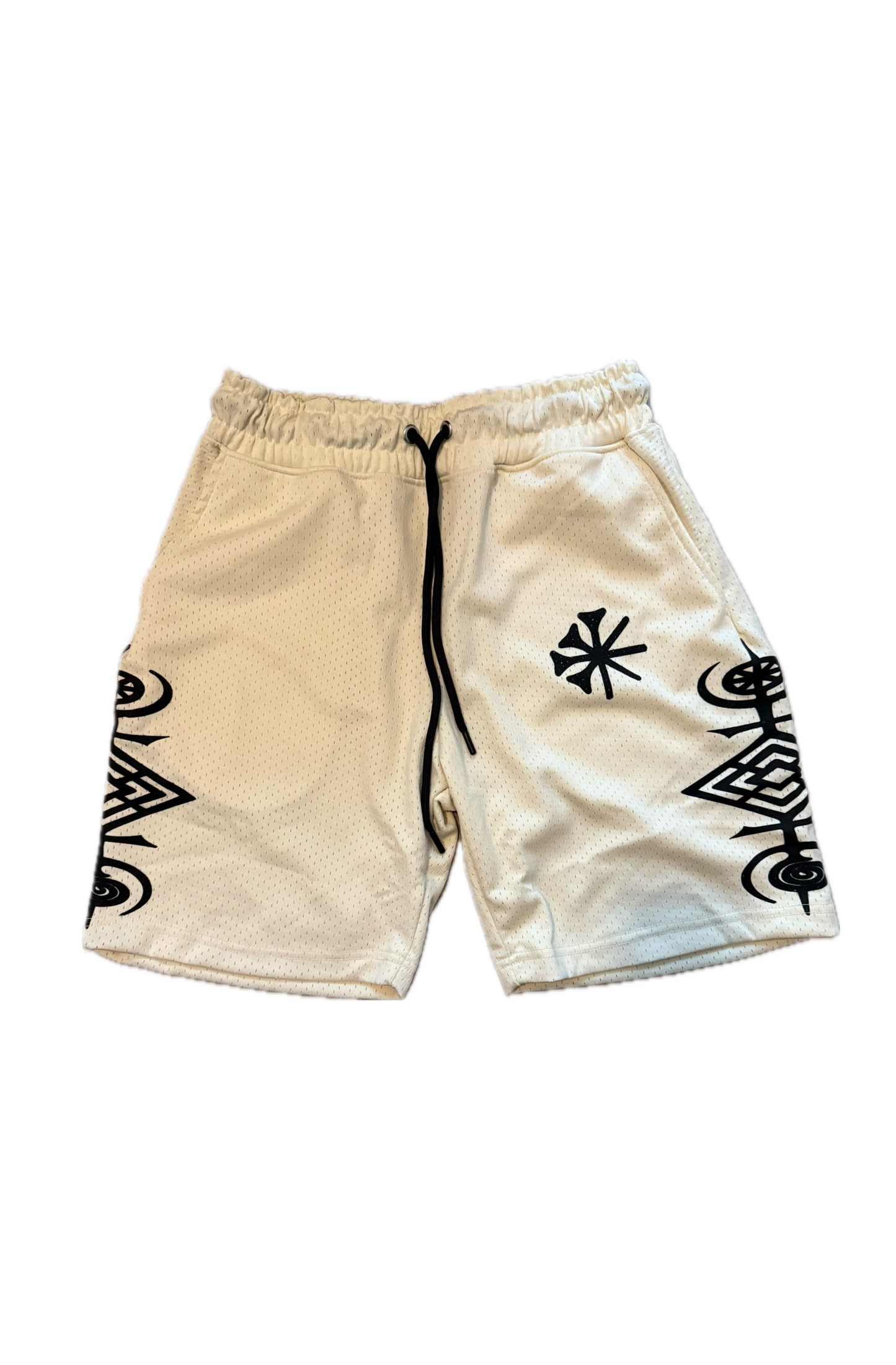 Tan Mesh Shorts