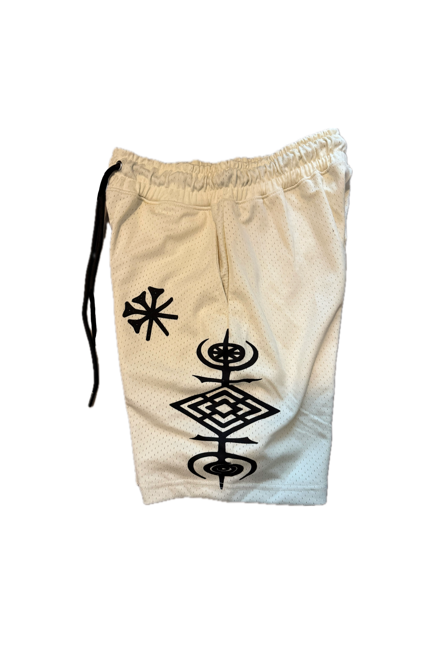 Tan Mesh Shorts