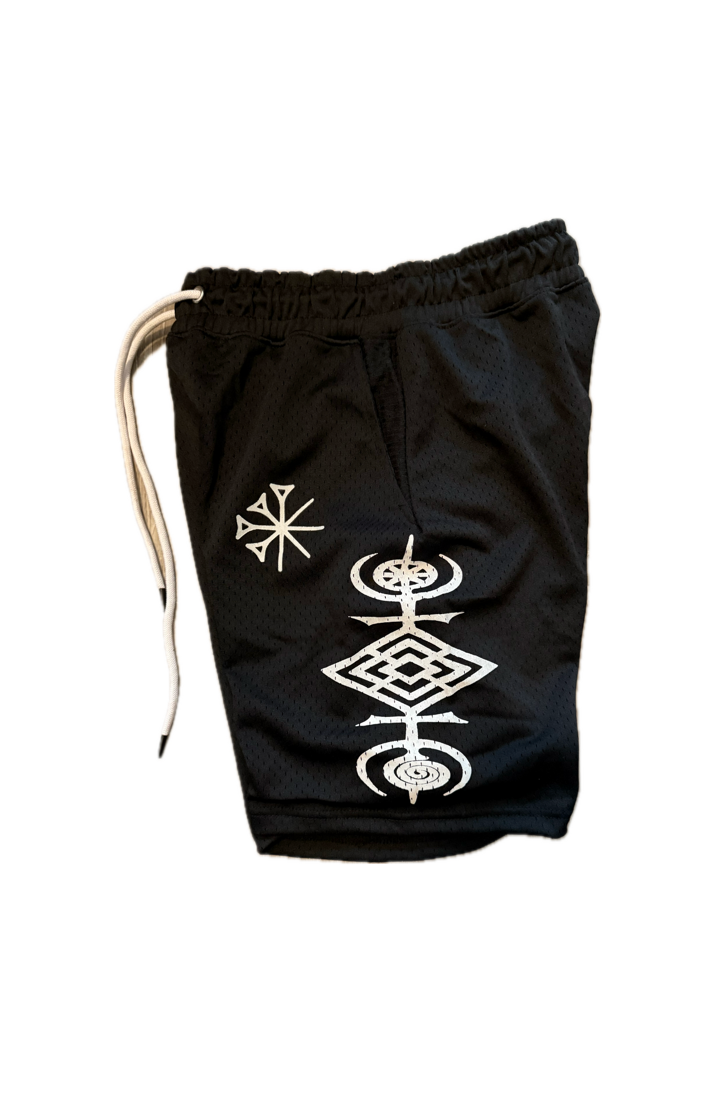 Black Mesh Shorts