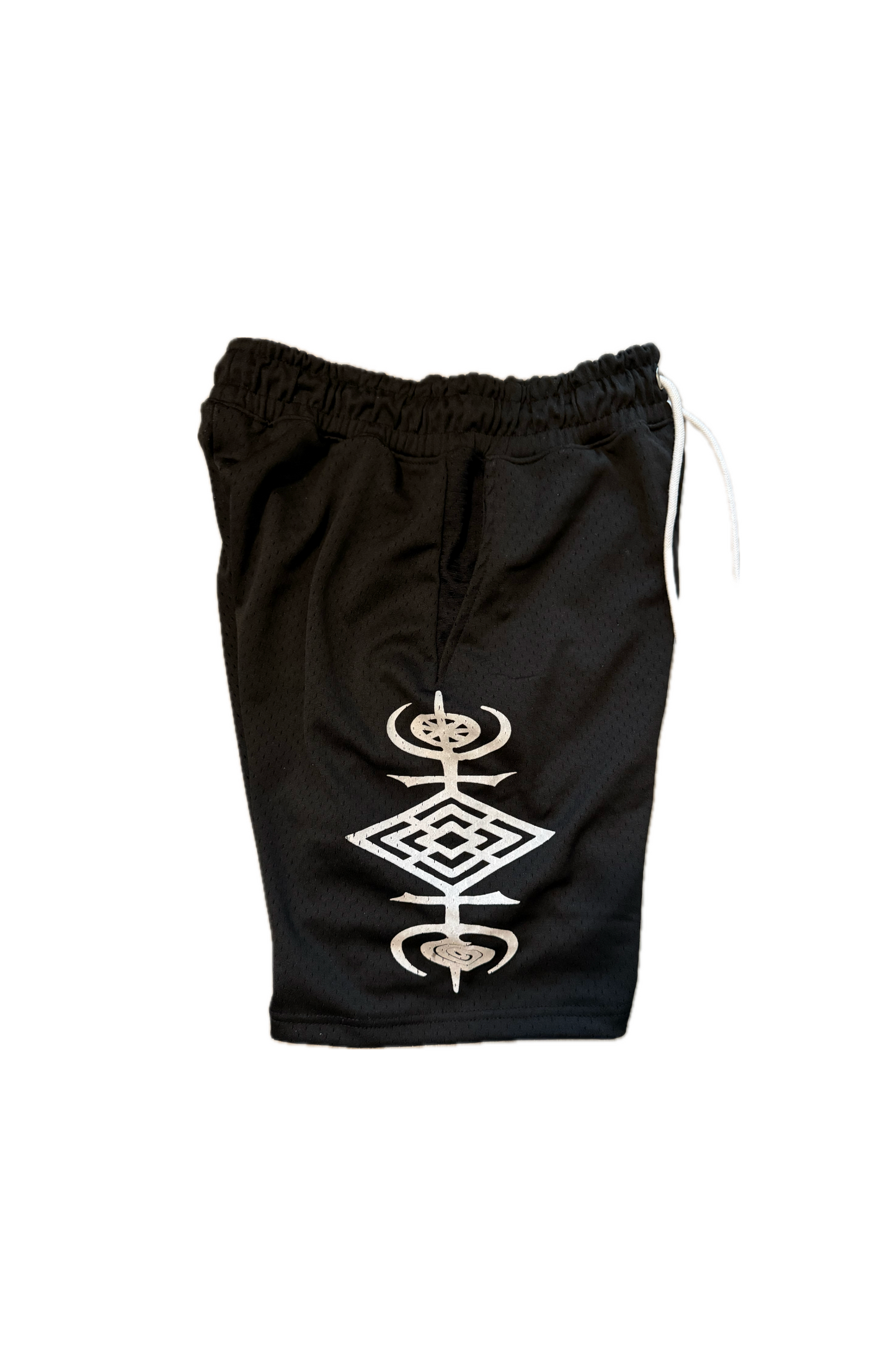 Black Mesh Shorts